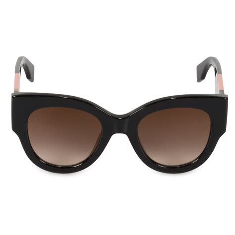 fendi sunglasses cat eye 2016|Fendi cat eye sunglasses black.